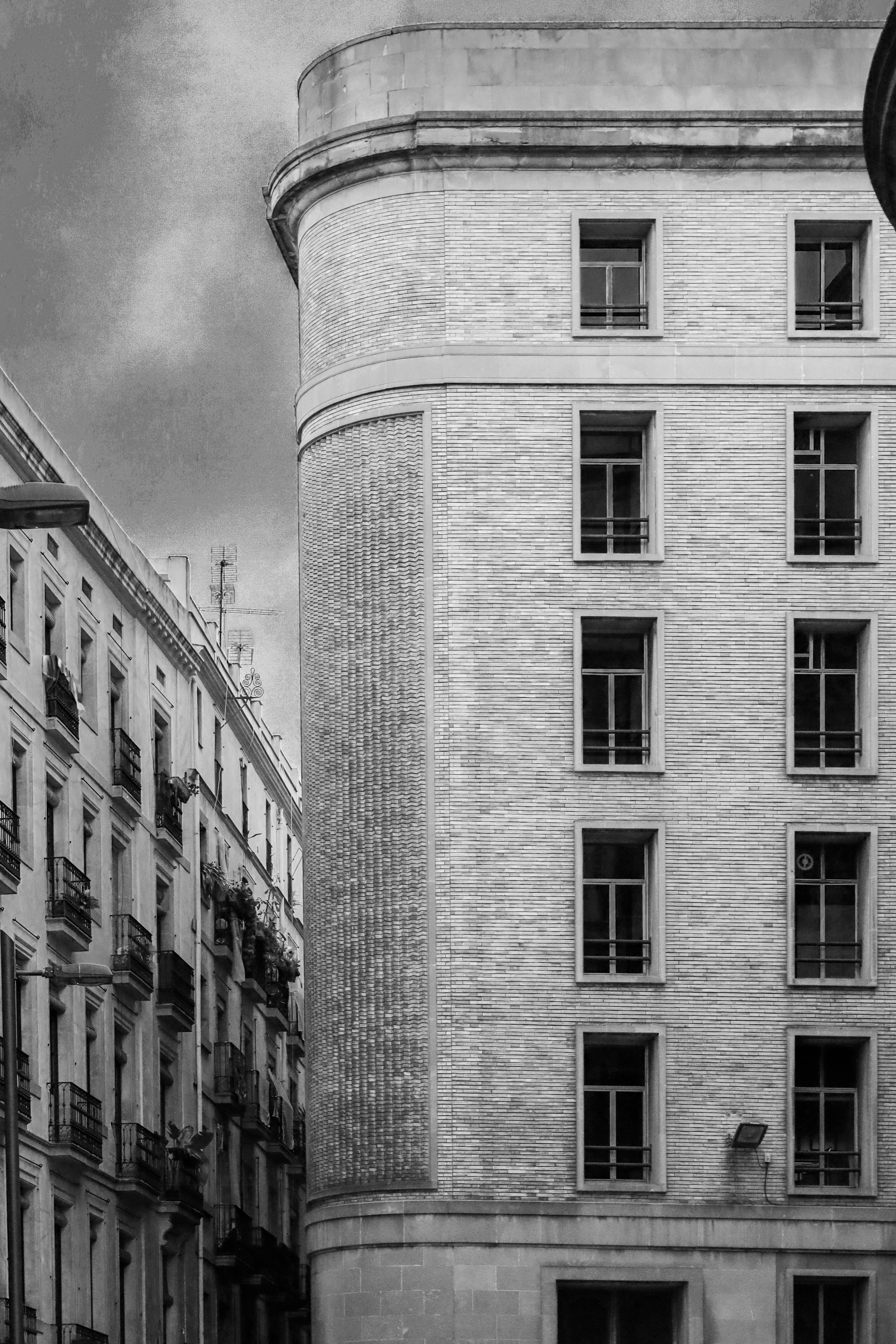 Black & white building